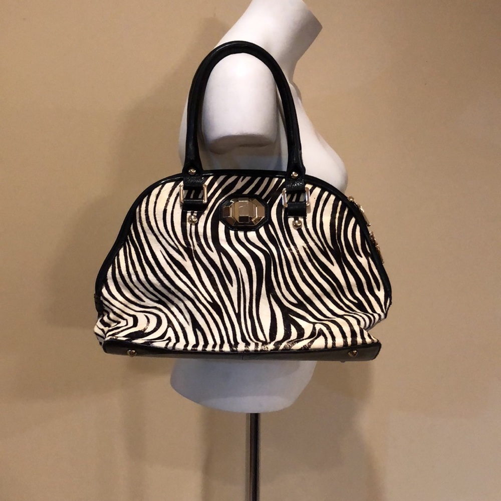 La Diva for Town Shoes zebra pattern purse